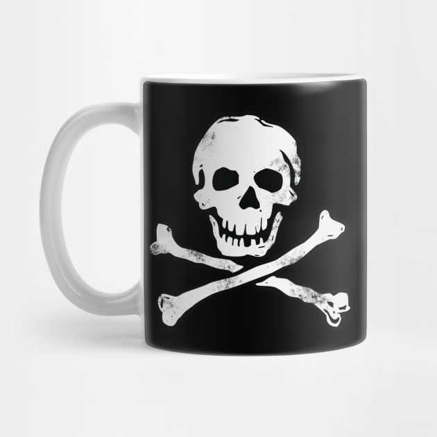 Pirate Skull and Crossbones -Distressed by callingtomorrow